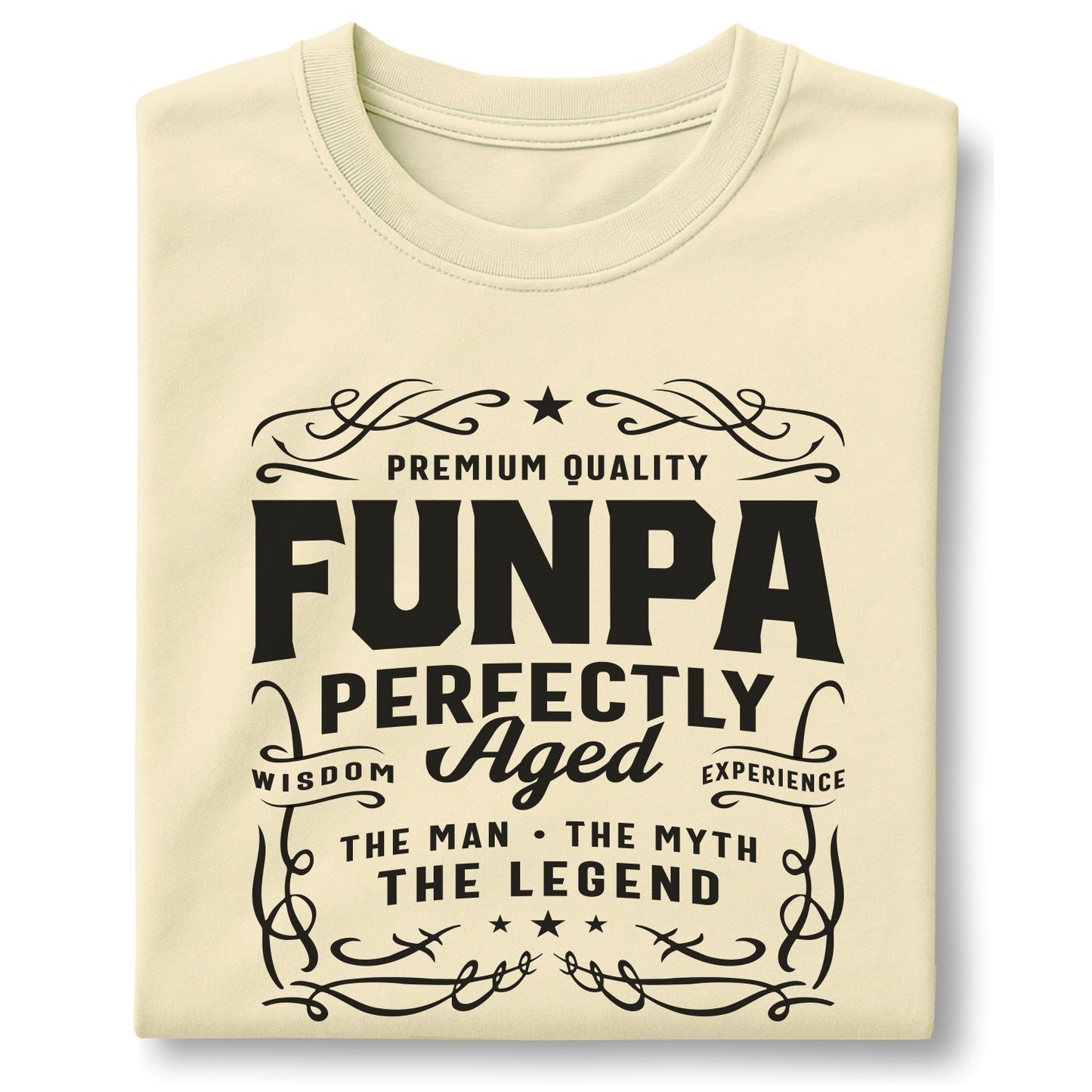 Funpa: The Man, The Myth, The Legend – Customizable Unisex garment-dyed heavyweight t-shirt