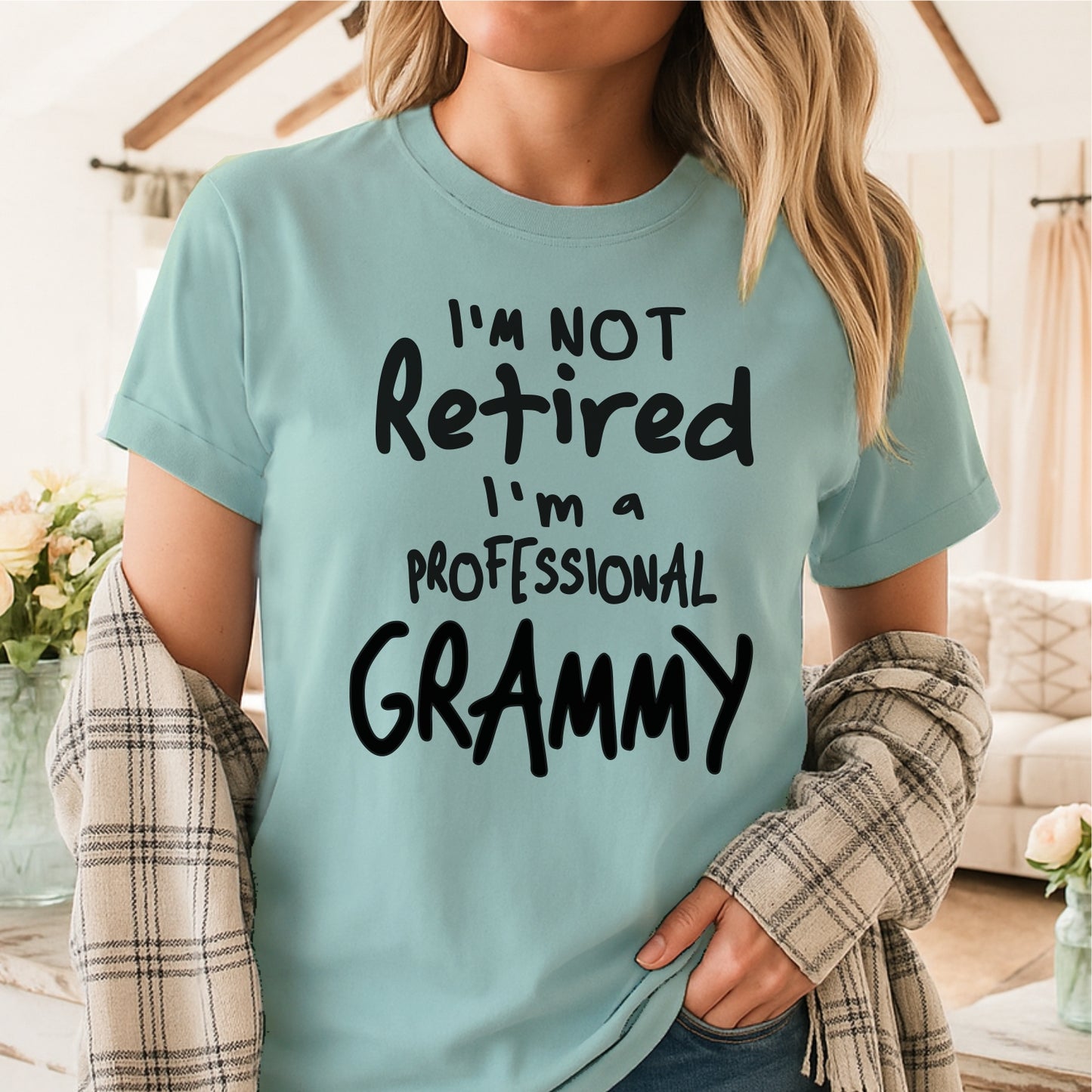 I'm Not Retired I'm a Professional Grammy customizable Unisex garment-dyed heavyweight t-shirt