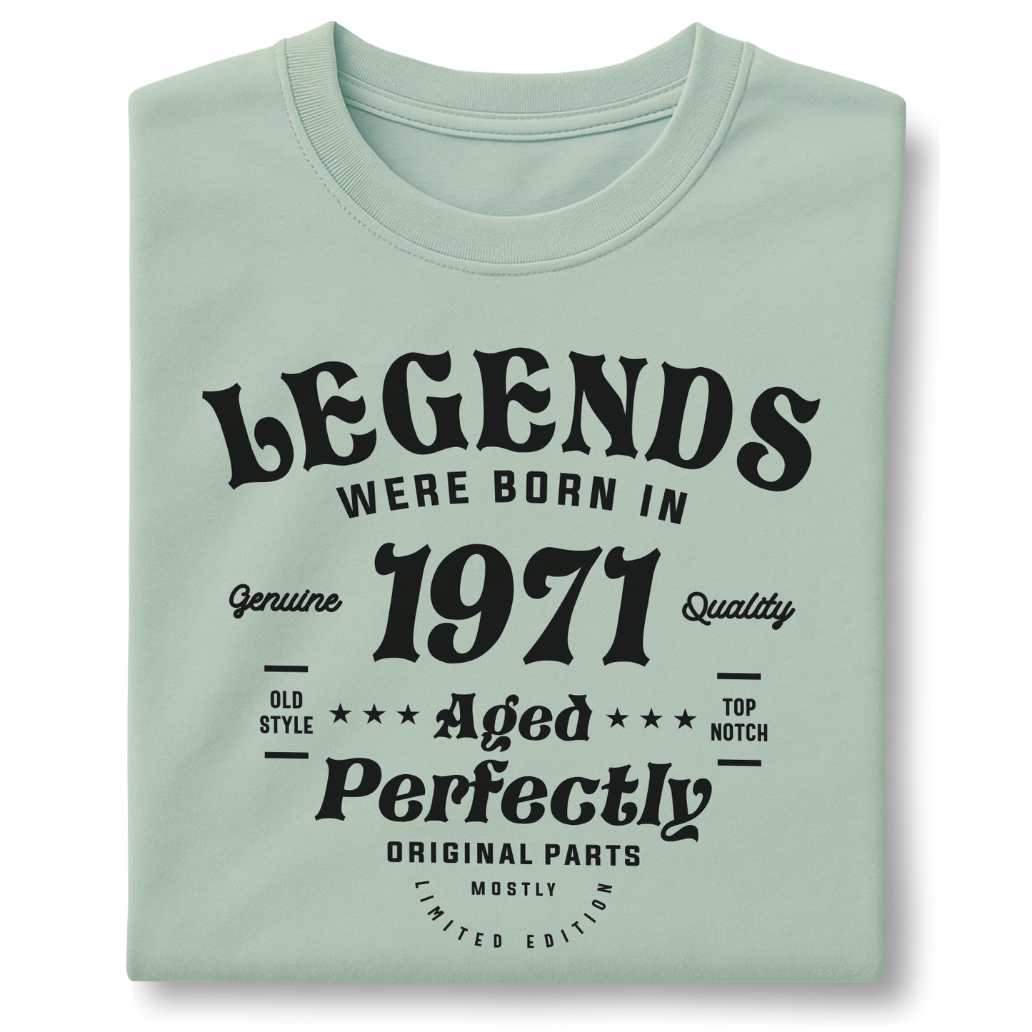 Legends Were Born in 1971 Aged Perfectly - Customizable Unisex garment-dyed heavyweight t-shirt