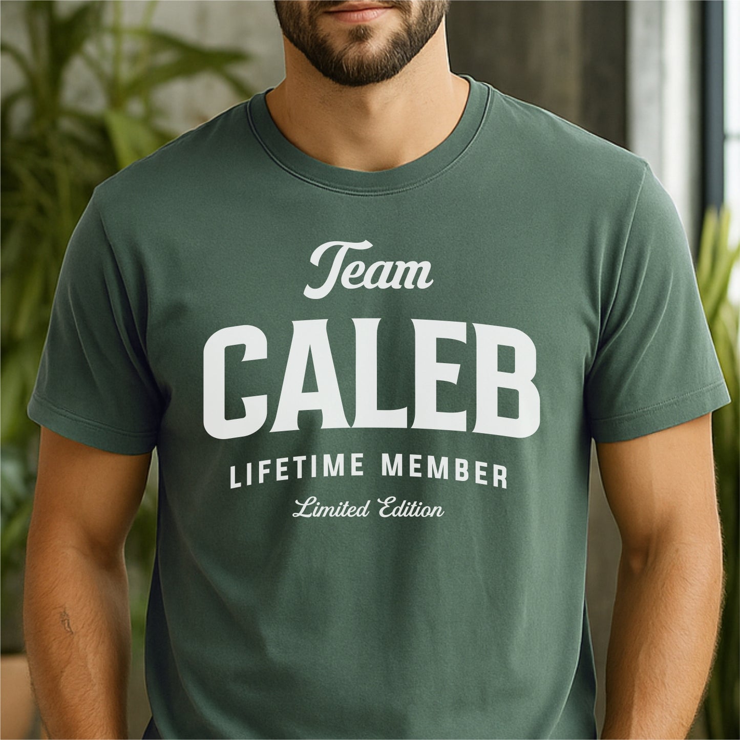 Team Caleb Lifetime Member Customizable Unisex garment-dyed heavyweight t-shirt