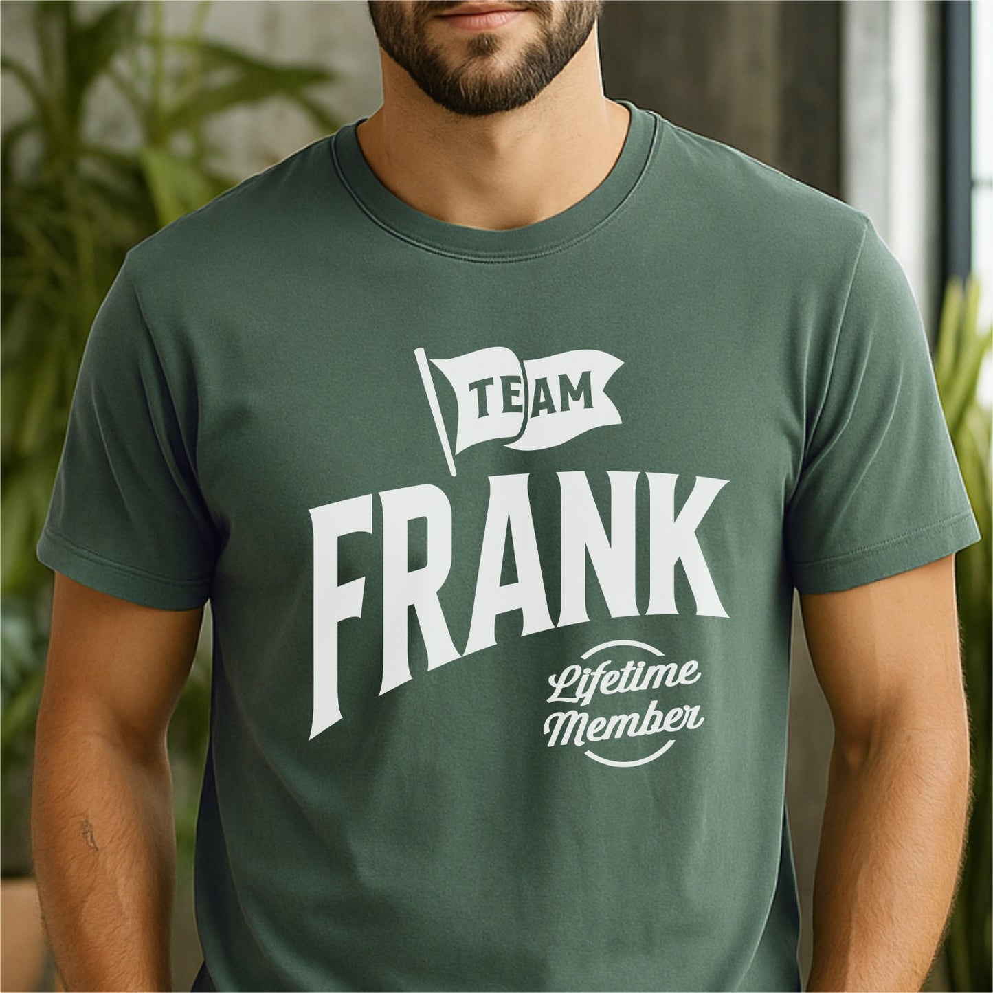 Team Frank Lifetime Member Customizable Unisex garment-dyed heavyweight t-shirt