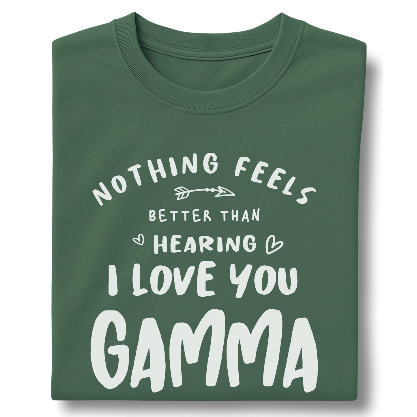 Nothing Feels Better Than Hearing I Love You Gama customizable Unisex garment-dyed heavyweight t-shirt