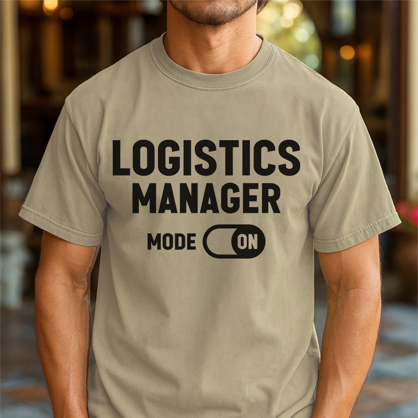 Logistics Manager Mode: ON – Customizable unisex garment-dyed heavyweight t-shirt
