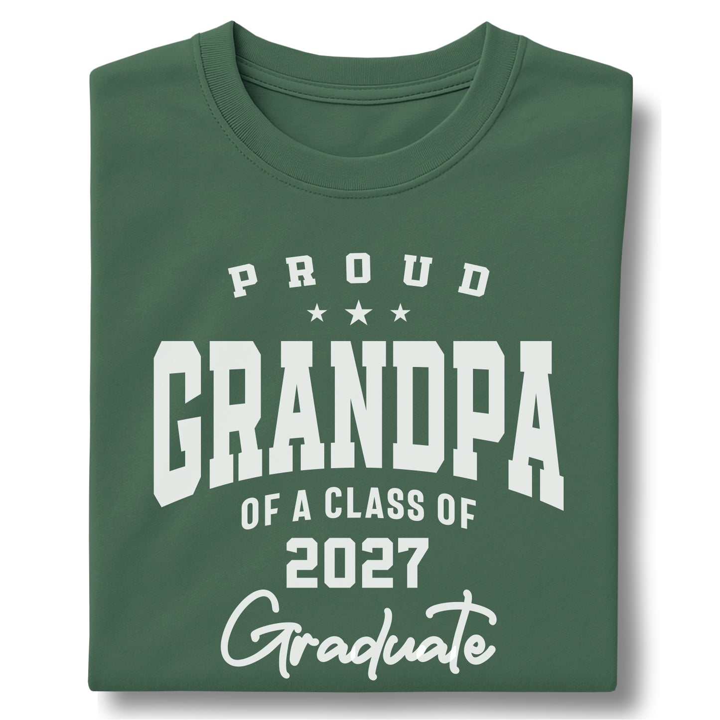 Proud Grandpa of a Class of 2027 Graduate – Personalized Unisex garment-dyed heavyweight t-shirt