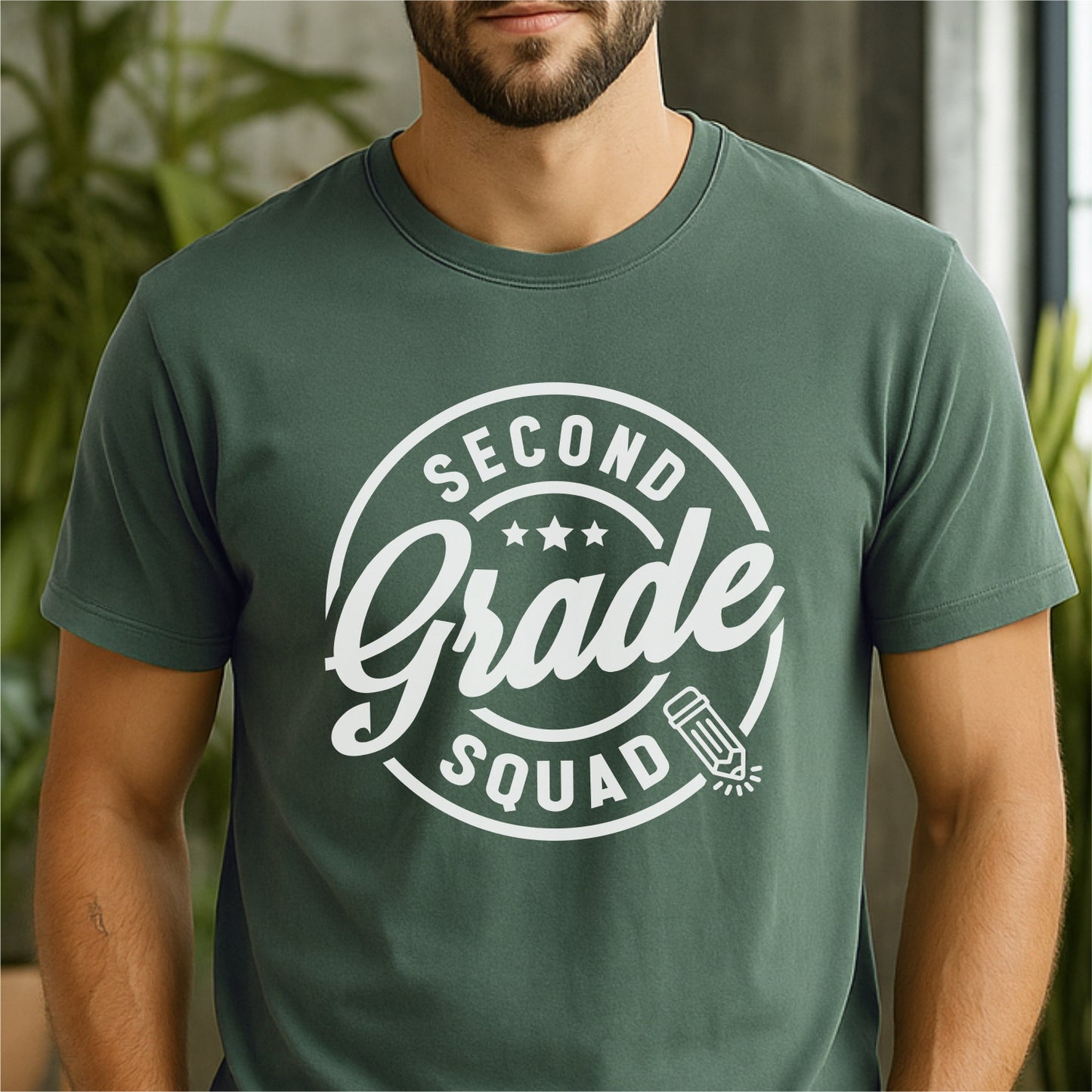 Second Grade Squad - Customizable Unisex garment-dyed heavyweight t-shirt