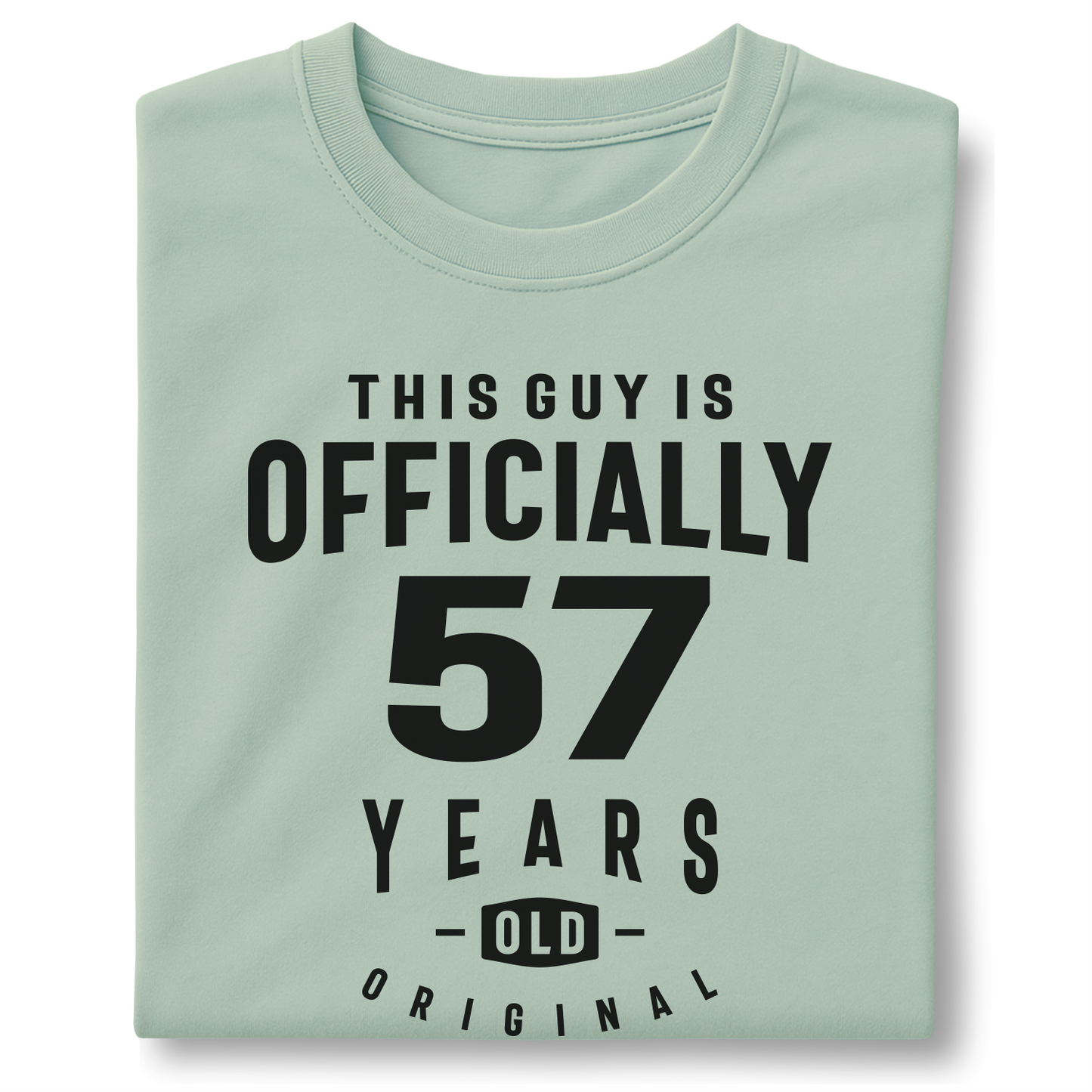 This Guy is Officially 57 Years Old - Customizable unisex garment-dyed heavyweight t-shirt