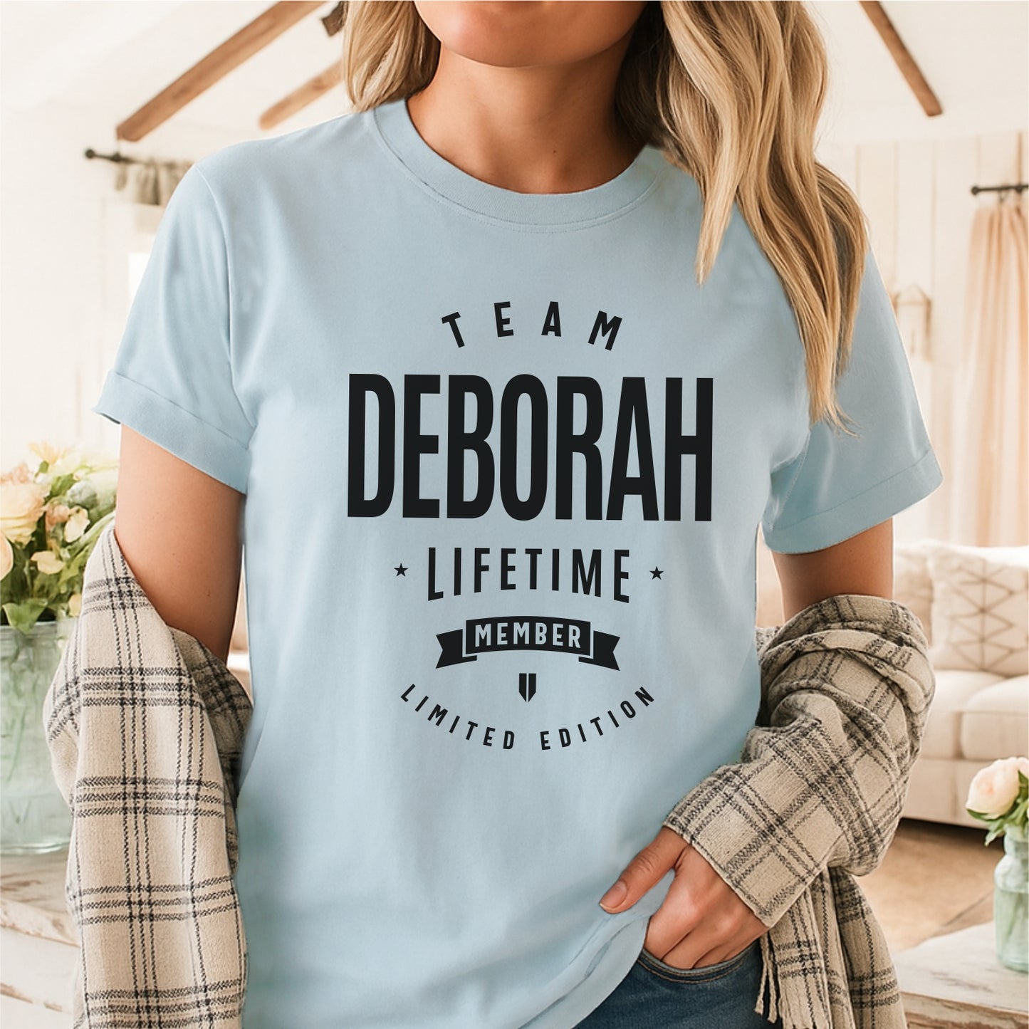 Team Deborah Lifetime Member Customizable Unisex garment-dyed heavyweight t-shirt