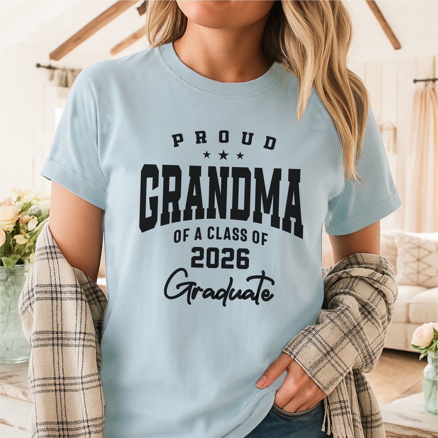 Proud Grandma of a Class of 2026 Graduate – Customizable Unisex garment-dyed heavyweight t-shirt