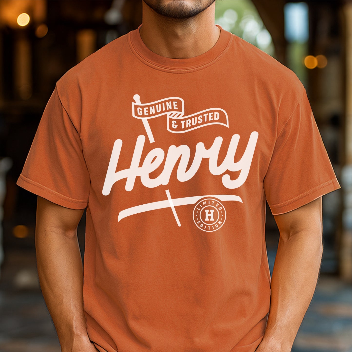 Henry - Genuine and Trusted Customizable Unisex garment-dyed heavyweight t-shirt