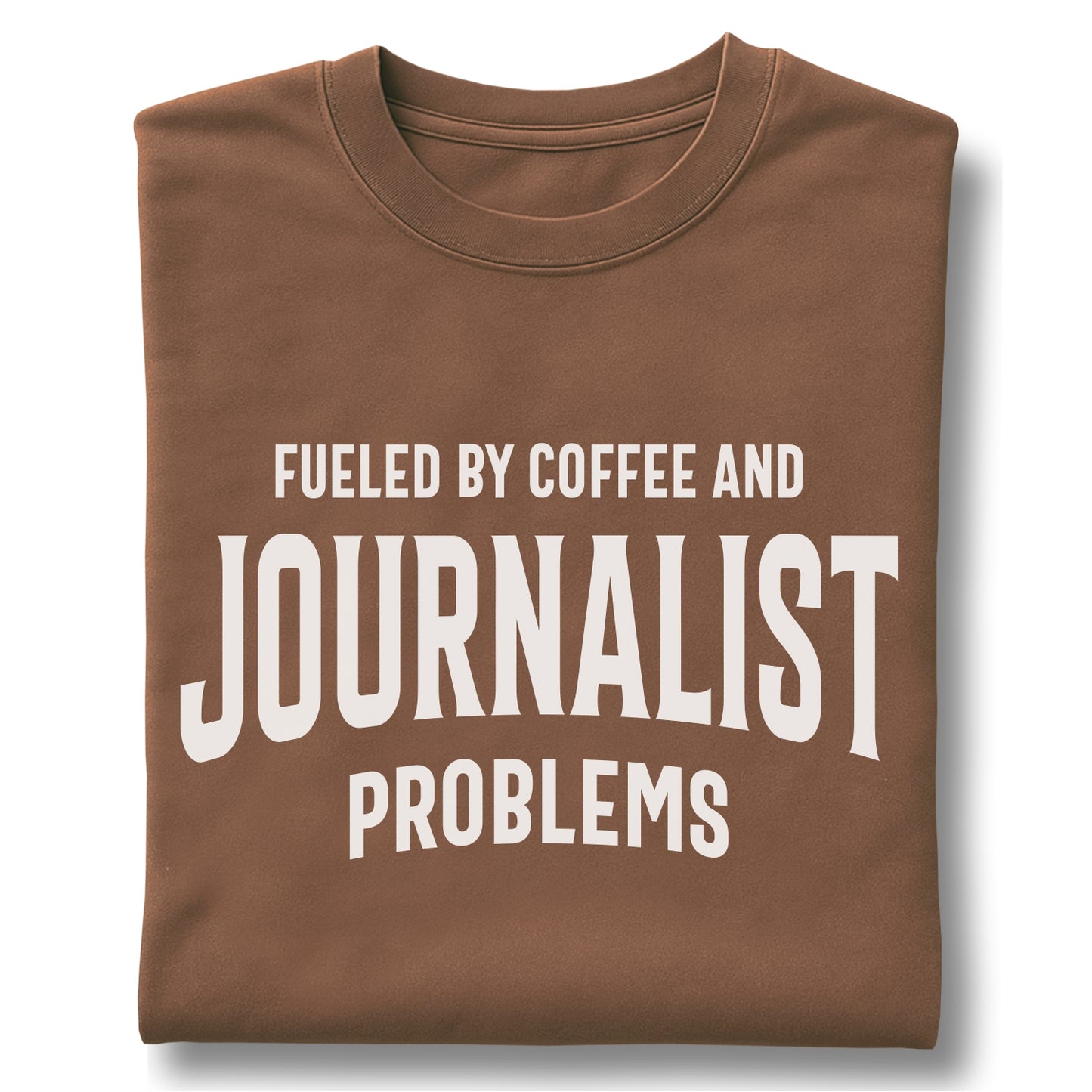 Fueled by Coffee and Journalist Problems – Customizable unisex garment-dyed heavyweight t-shirt