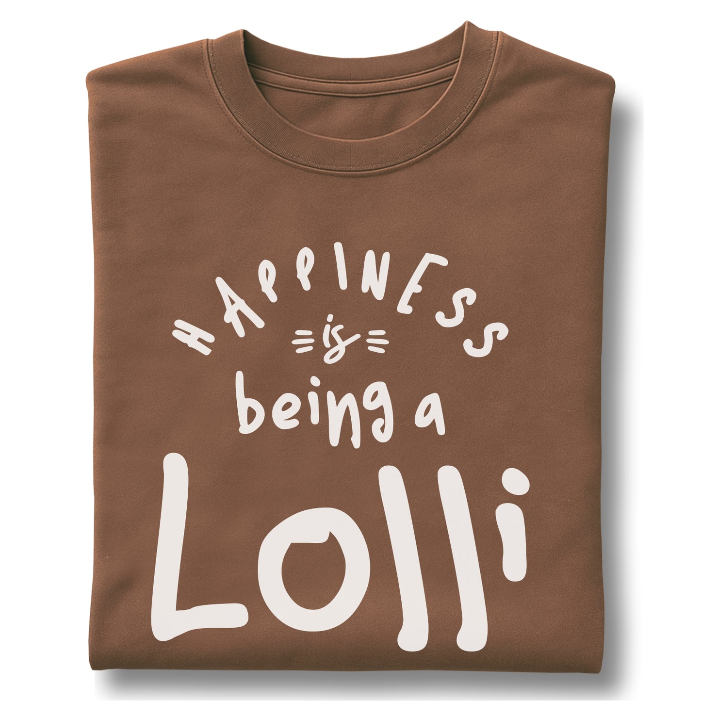 Happiness is Being a Lolli customizable Unisex garment-dyed heavyweight t-shirt