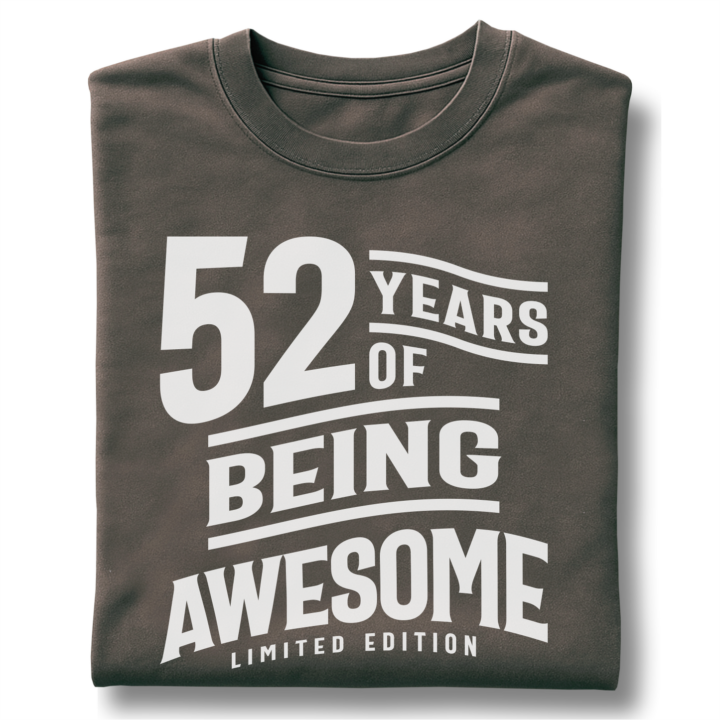 52 Years Of Being Awesome - Customizable unisex garment-dyed heavyweight t-shirt