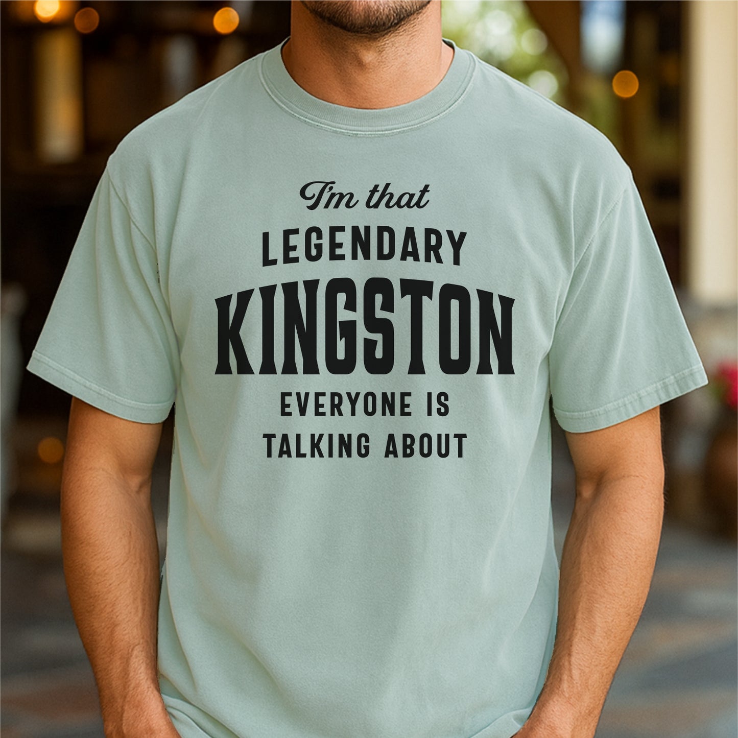 Legendary Kingston Everyone's Talking About Customizable Unisex garment-dyed heavyweight t-shirt