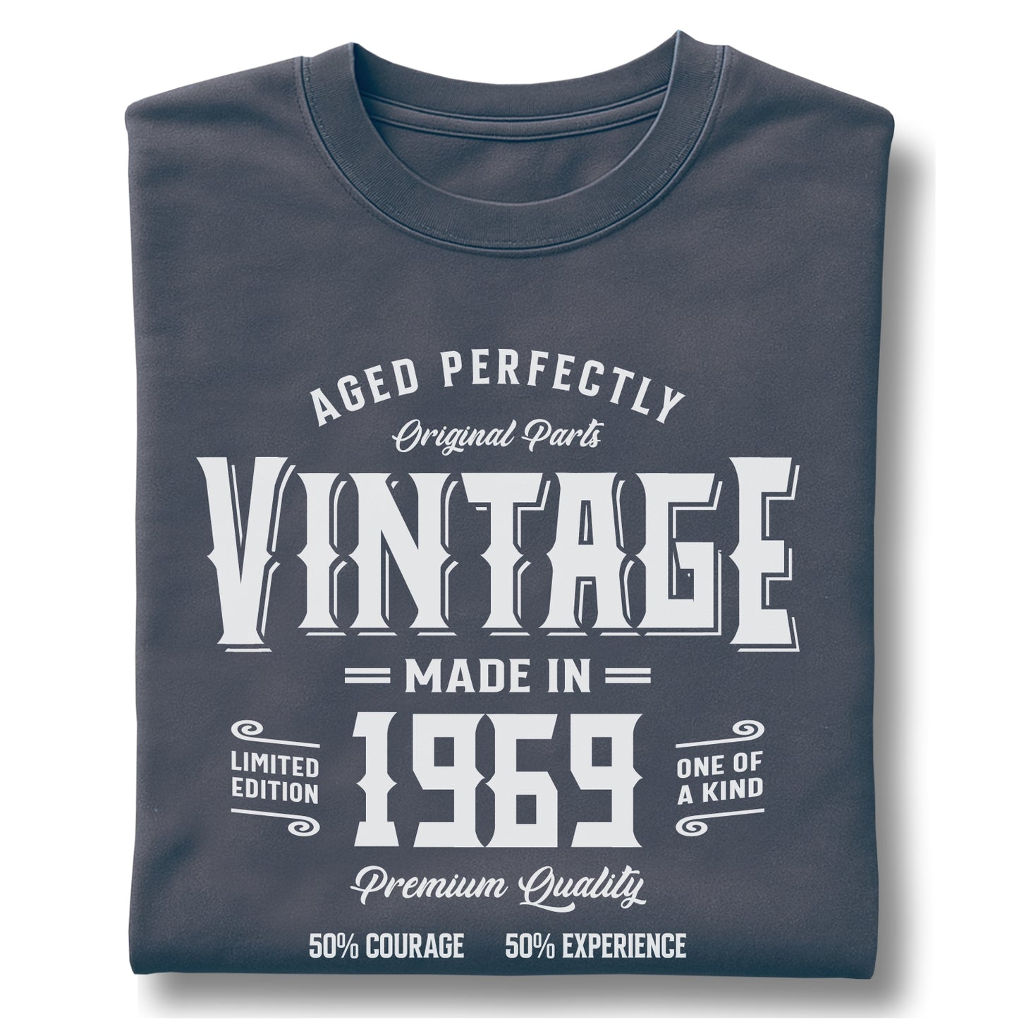 Vintage Made in 1969 - Customizable Unisex garment-dyed heavyweight t-shirt