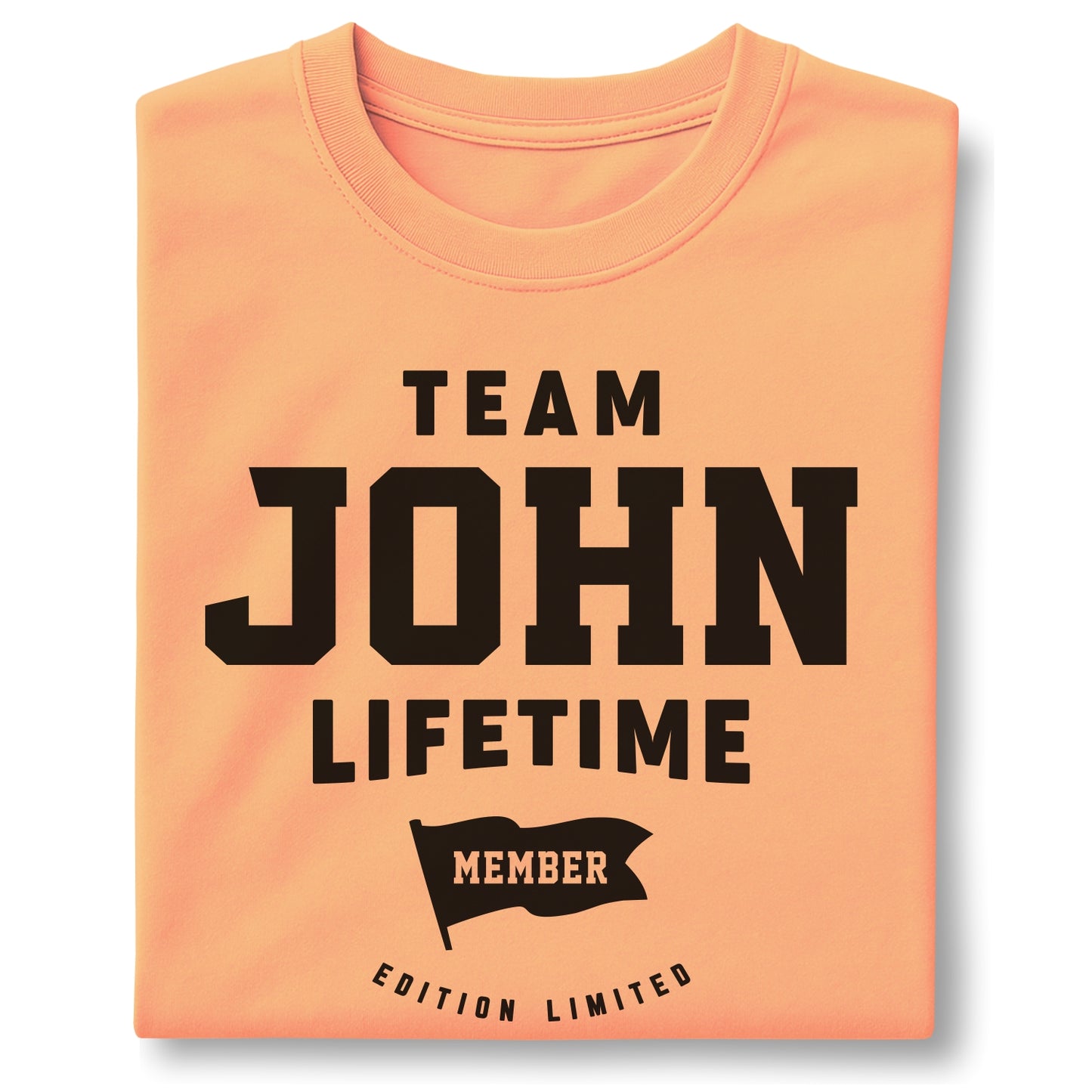 Team John Lifetime Member Customizable Unisex garment-dyed heavyweight t-shirt