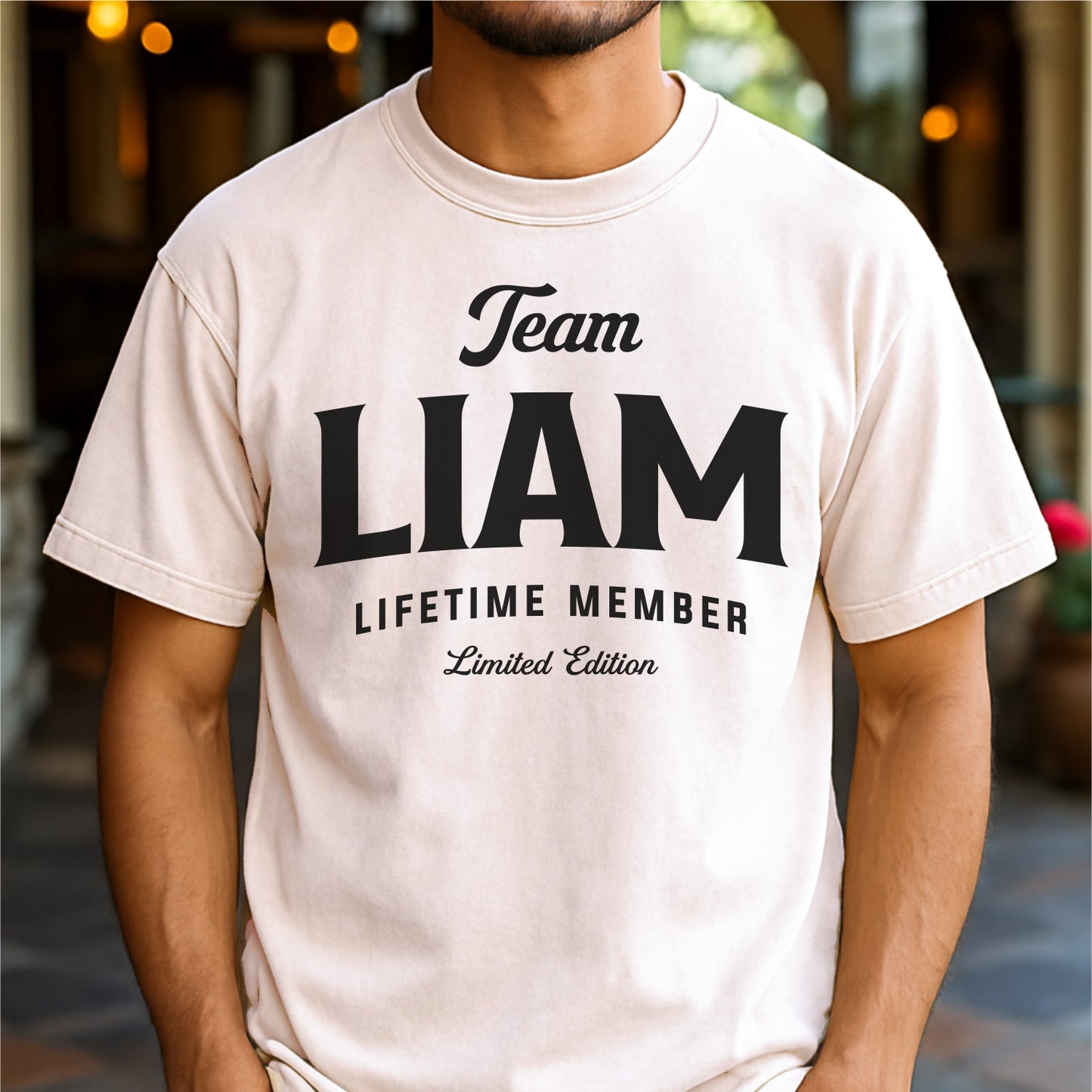 Team Liam Lifetime Member Customizable Unisex garment-dyed heavyweight t-shirt