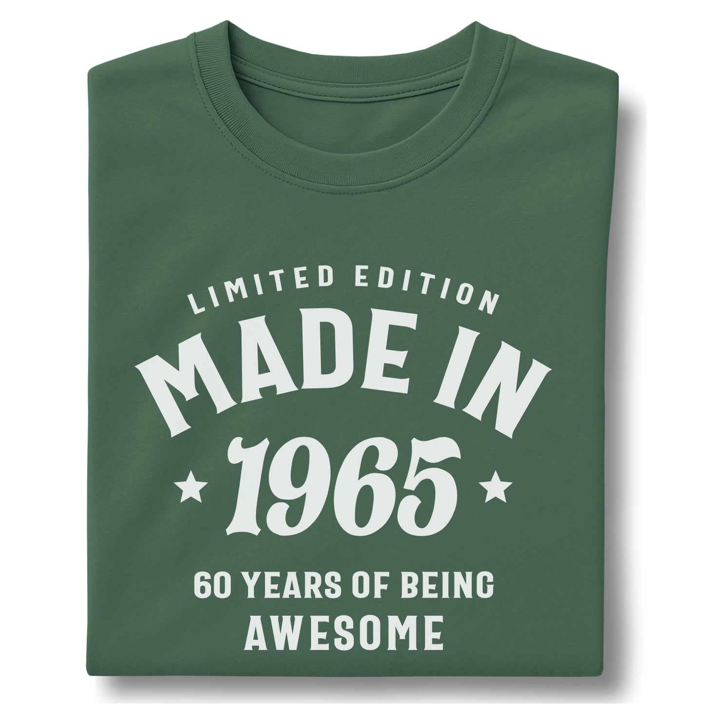 Made in 1965 60 Years of Being Awesome - Customizable Unisex garment-dyed heavyweight t-shirt