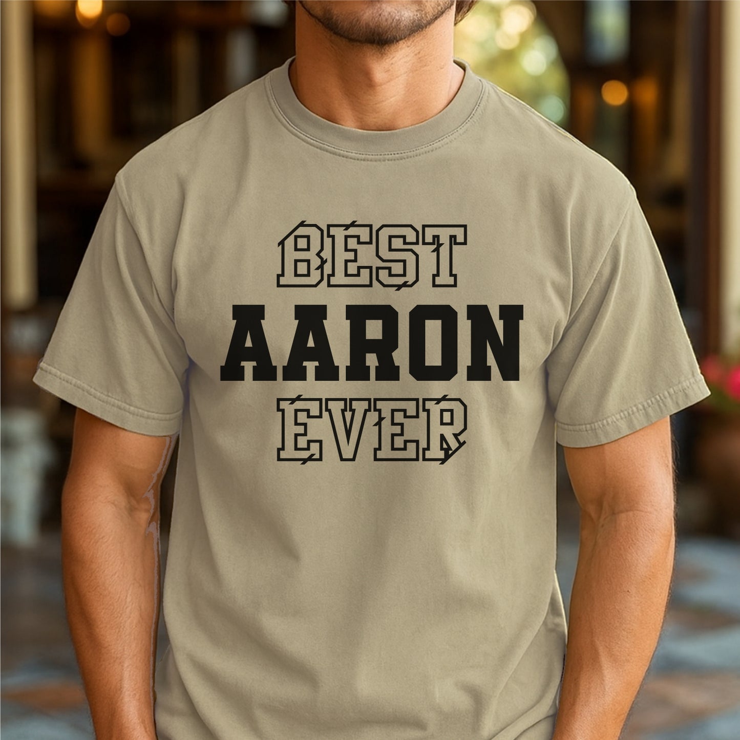 Best Aaron Ever Customizable Unisex garment-dyed heavyweight t-shirt