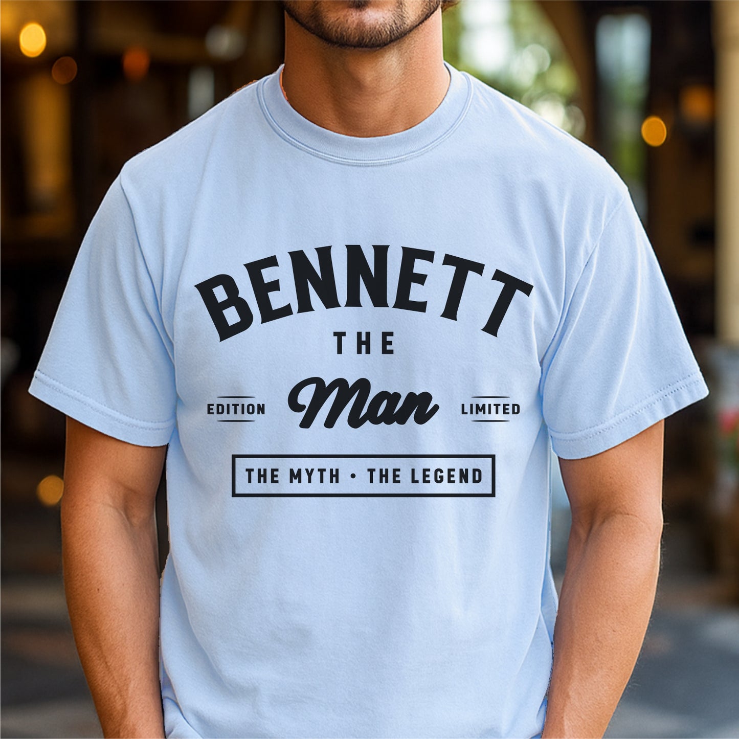 Bennett The Man The Myth The Legend Customizable Unisex garment-dyed heavyweight t-shirt