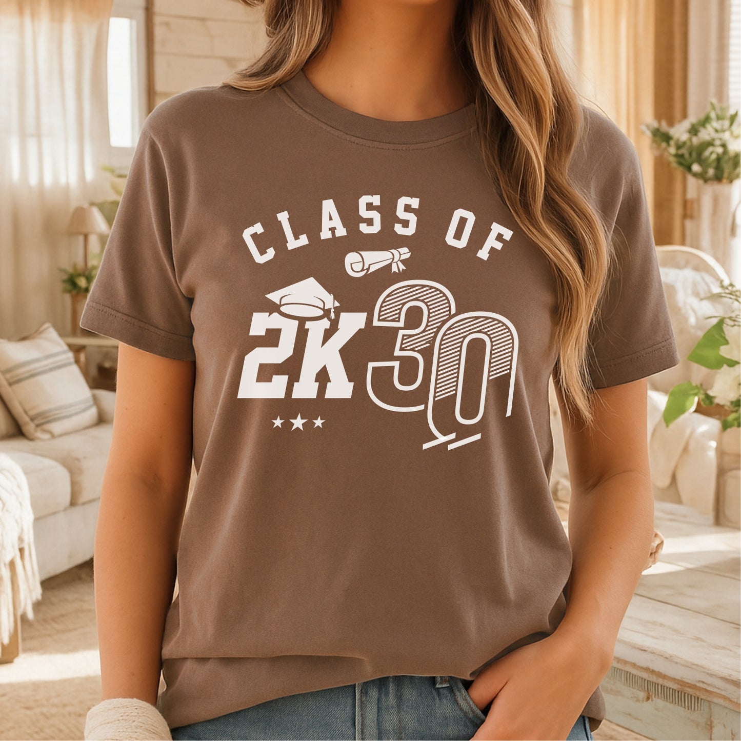 Class Of 2030 Graduation – Customizable Unisex garment-dyed heavyweight t-shirt