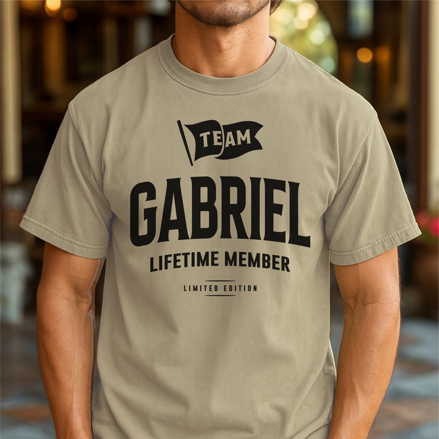 Team Gabriel Lifetime Member Customizable Unisex garment-dyed heavyweight t-shirt