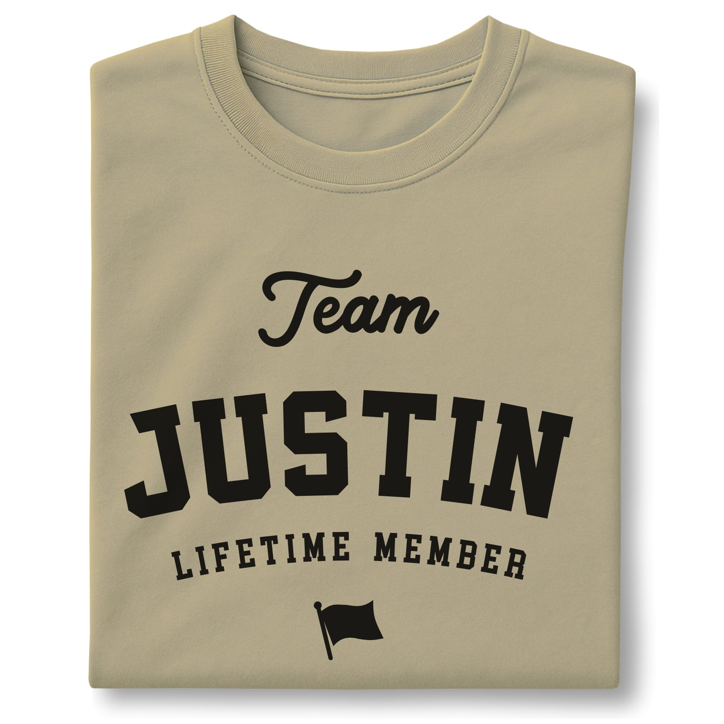Team Justin Lifetime Member Customizable Unisex garment-dyed heavyweight t-shirt