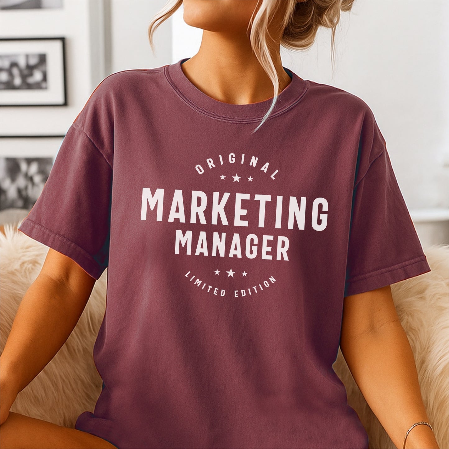 Original Marketing Manager – Customizable unisex garment-dyed heavyweight t-shirt