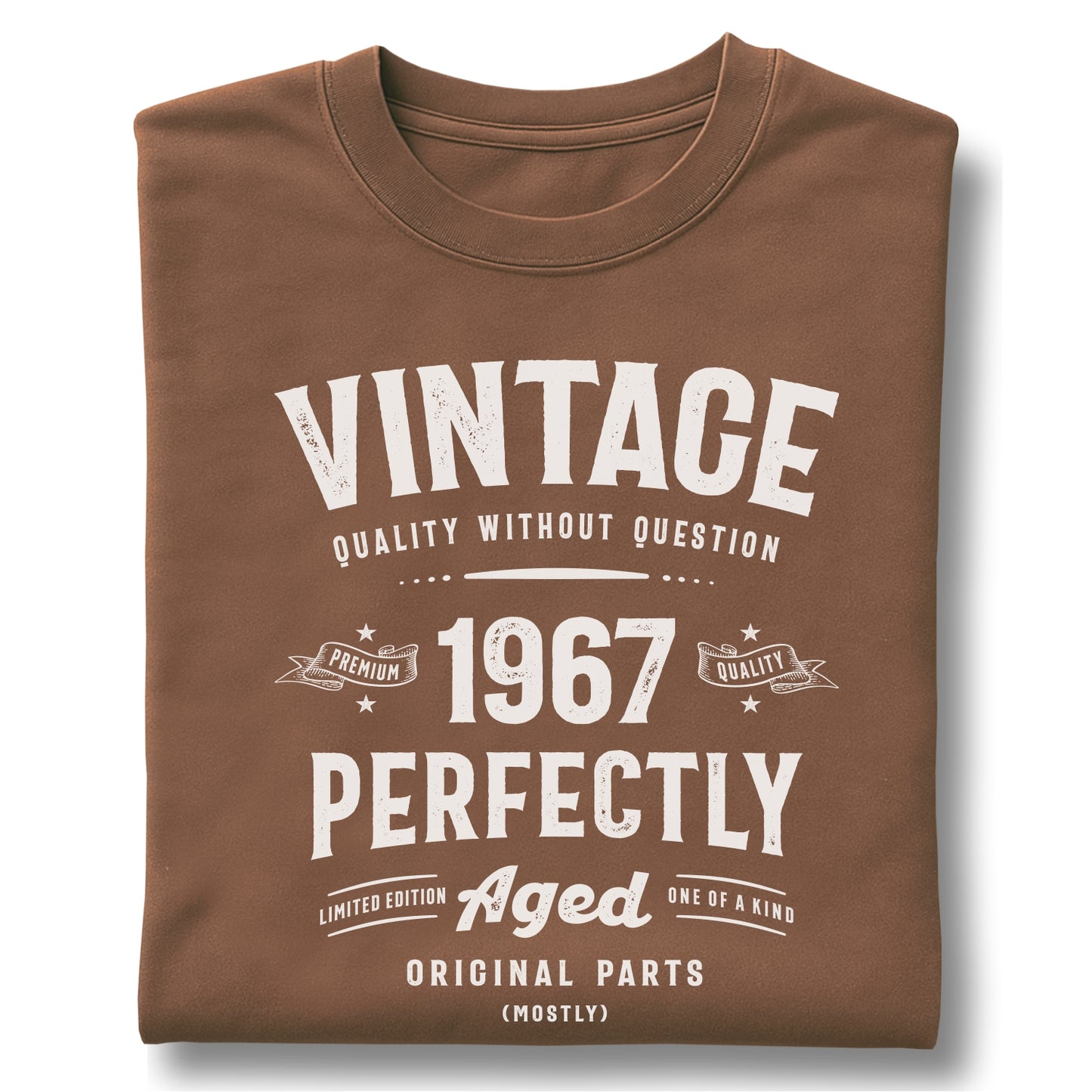 Vintage 1967 Perfectly Aged - Customizable Unisex garment-dyed heavyweight t-shirt