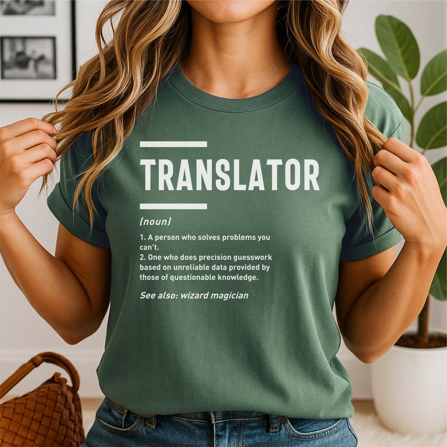 Translator Definition – Customizable unisex garment-dyed heavyweight t-shirt