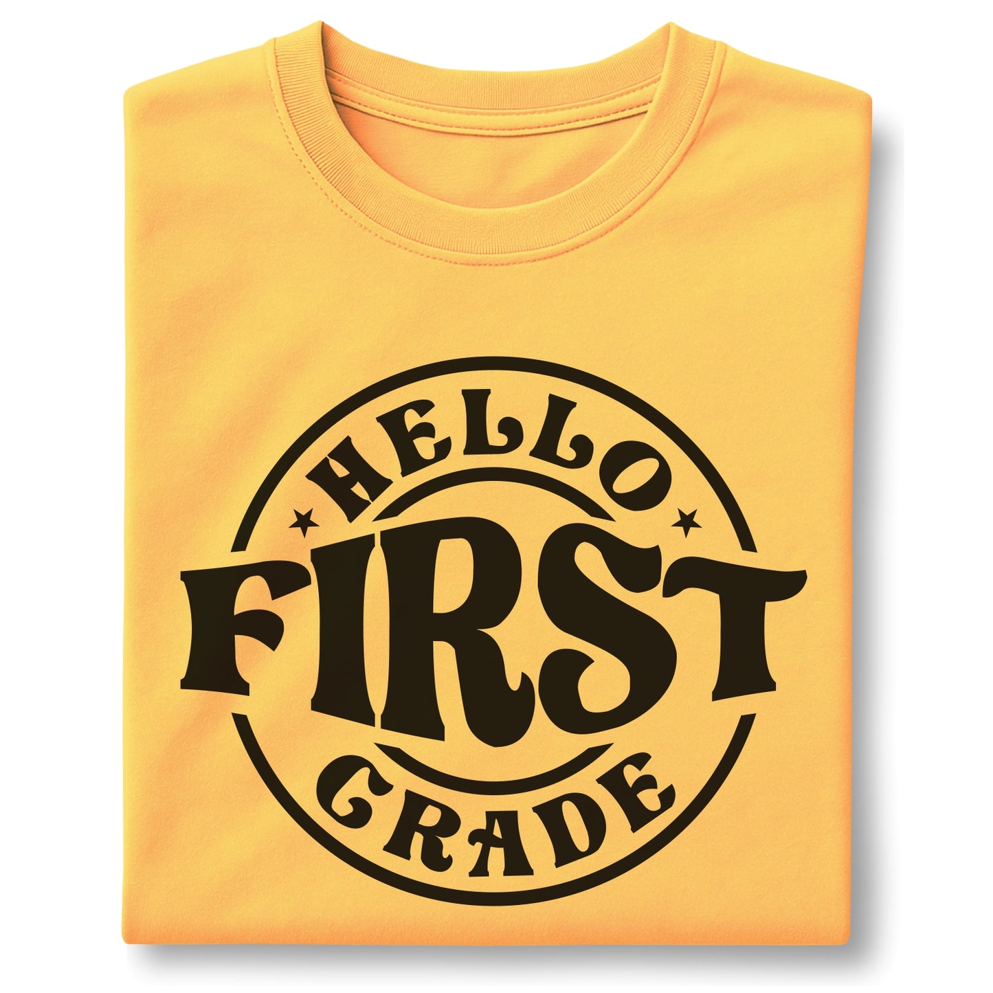 Hello First Grade - Customizable Unisex garment-dyed heavyweight t-shirt