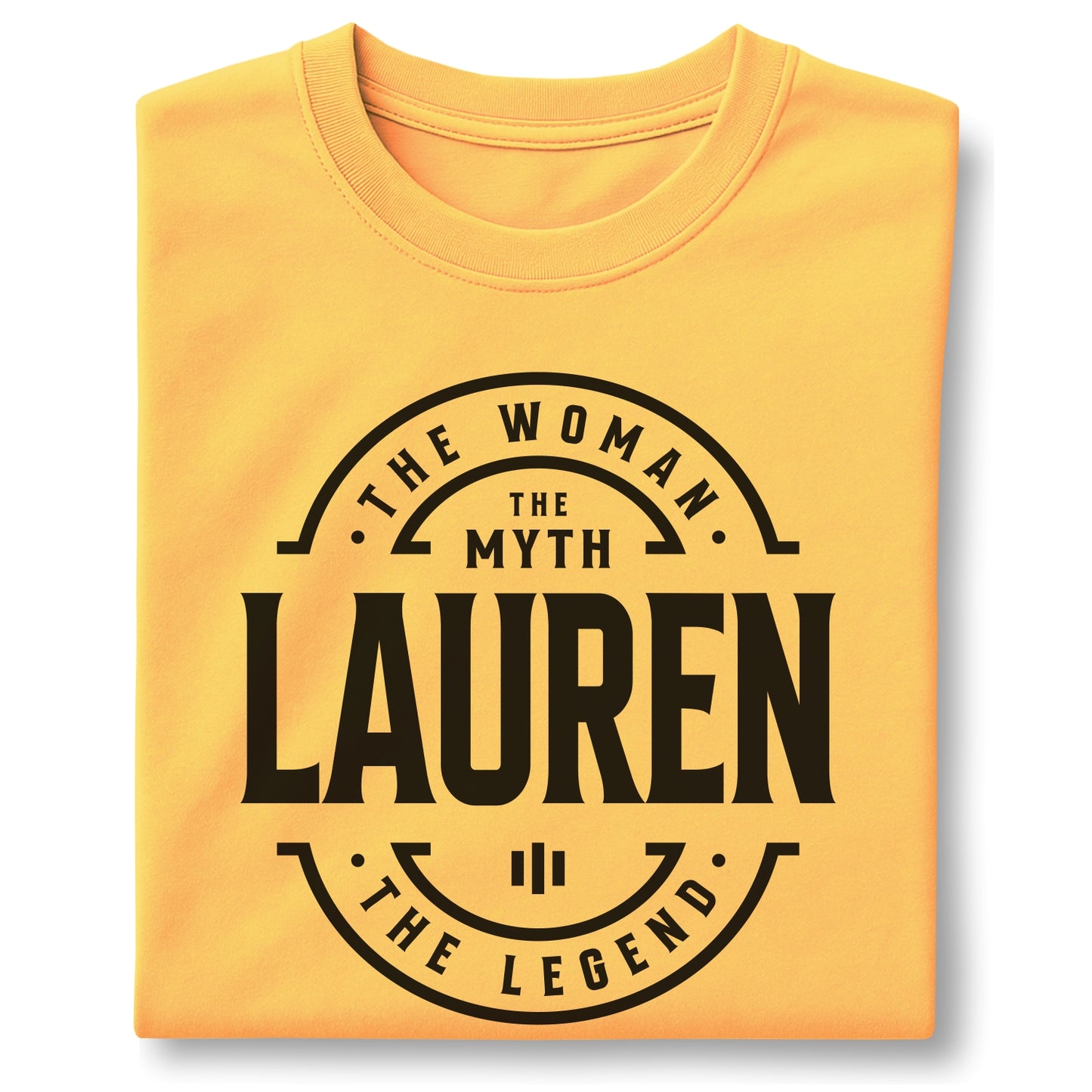 Lauren The Woman The Myth The Legend Customizable Unisex garment-dyed heavyweight t-shirt
