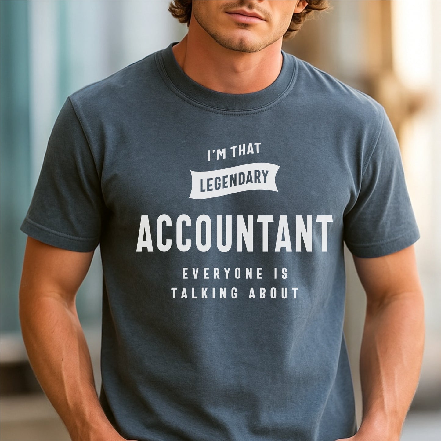 Legendary Accountant Everyone is Talking About – Customizable unisex garment-dyed heavyweight t-shirt