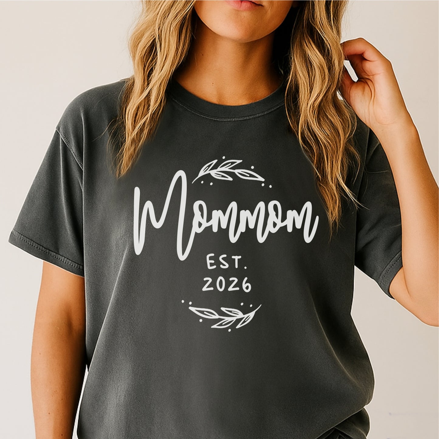 Mommom est. 2026 Customizable Unisex garment-dyed heavyweight t-shirt