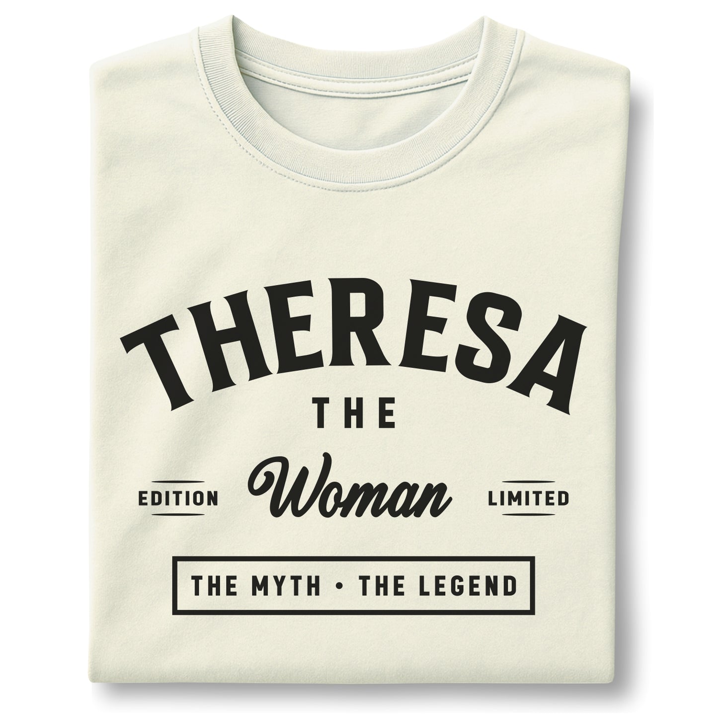 Theresa The Woman The Myth The Legend Customizable Unisex garment-dyed heavyweight t-shirt
