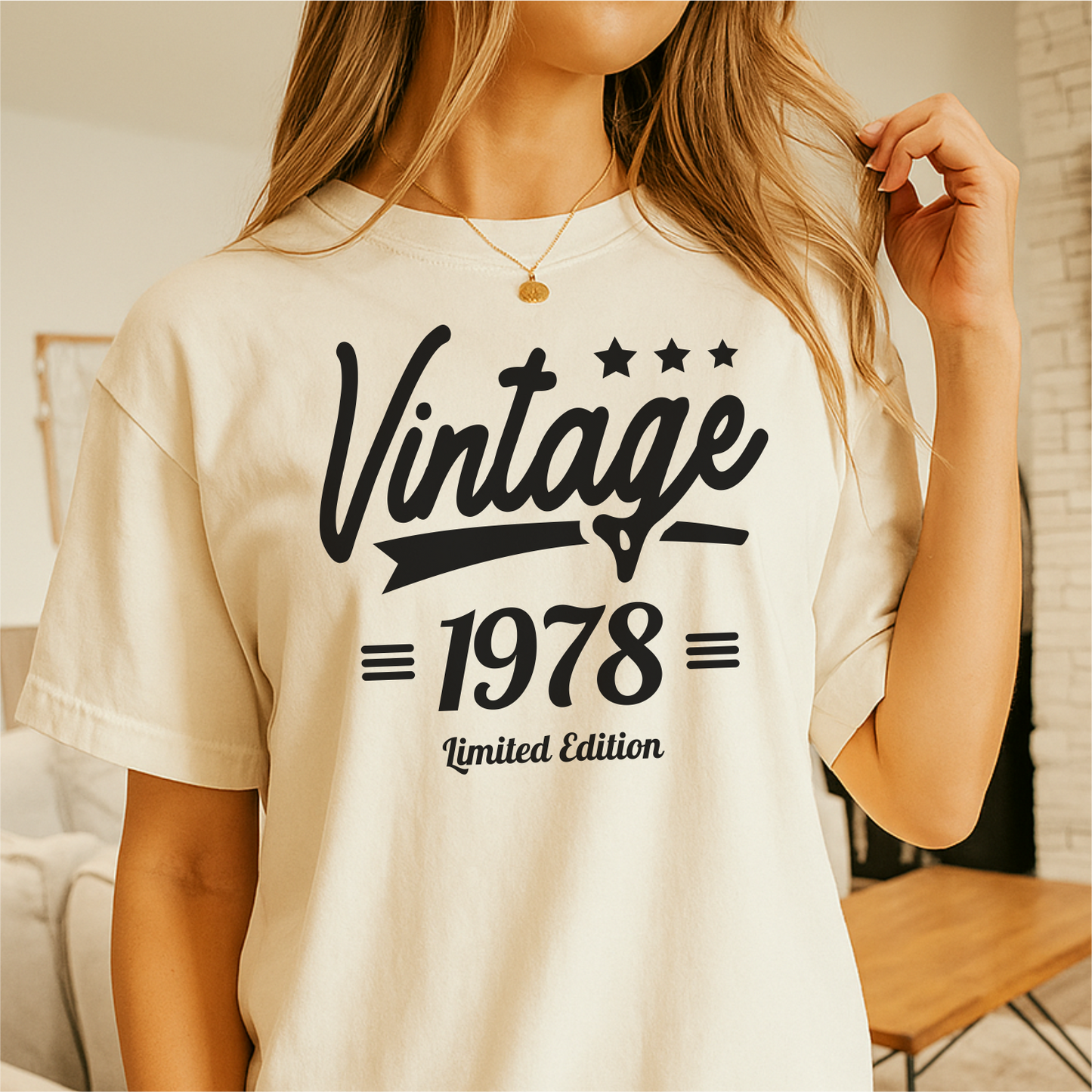 Vintage 1978 Limited Edition - Customizable Unisex garment-dyed heavyweight t-shirt