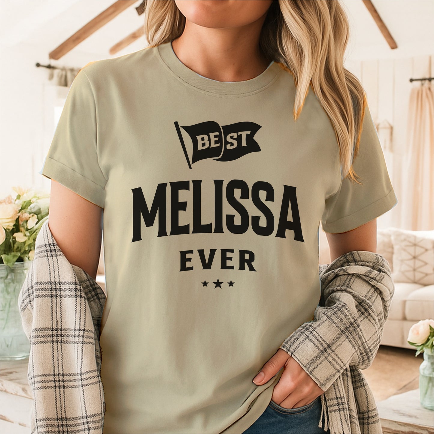 Best Melissa Ever Customizable Unisex garment-dyed heavyweight t-shirt