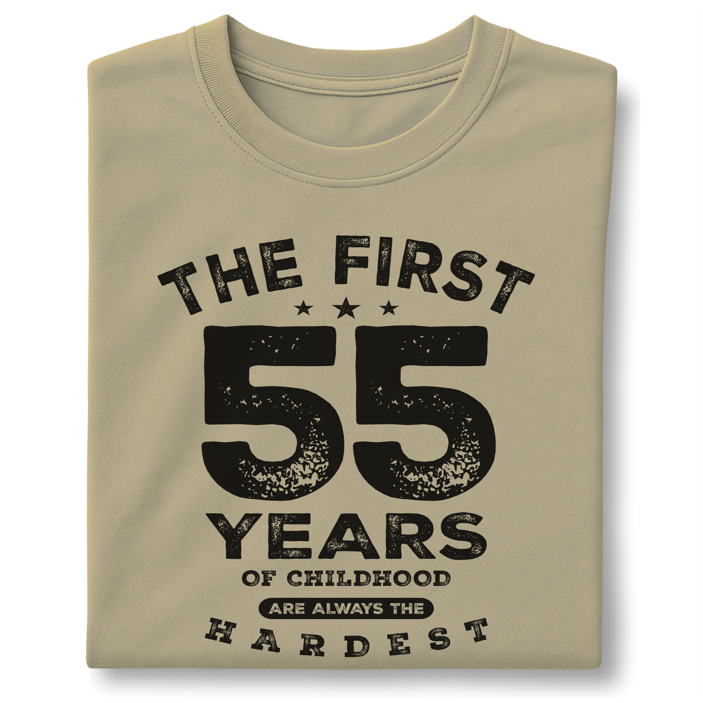 The First 55 Years Of Childhood - Customizable unisex garment-dyed heavyweight t-shirt