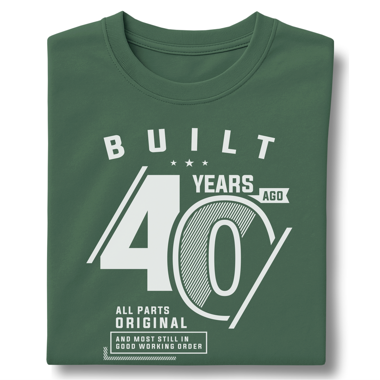 Built 40 Years Ago - Customizable unisex garment-dyed heavyweight t-shirt