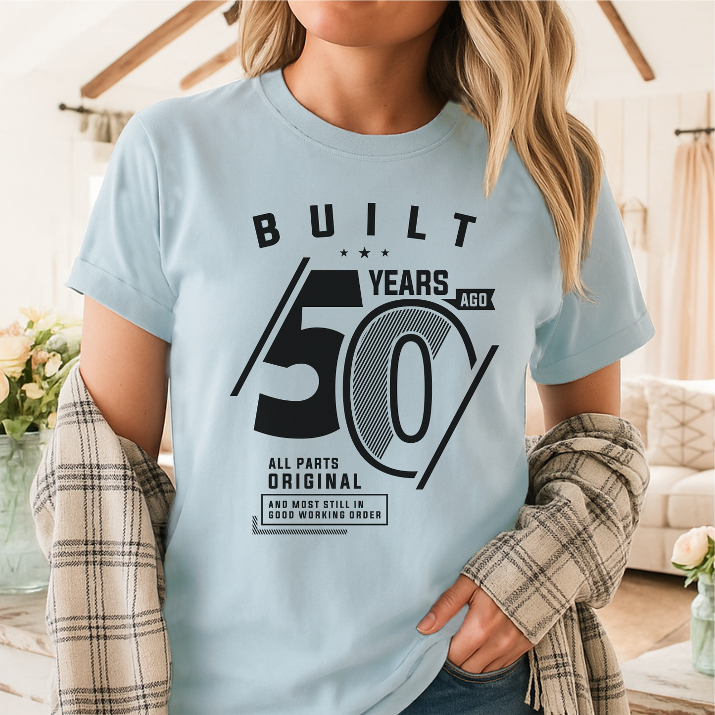 Built 50 Years Ago - Customizable unisex garment-dyed heavyweight t-shirt