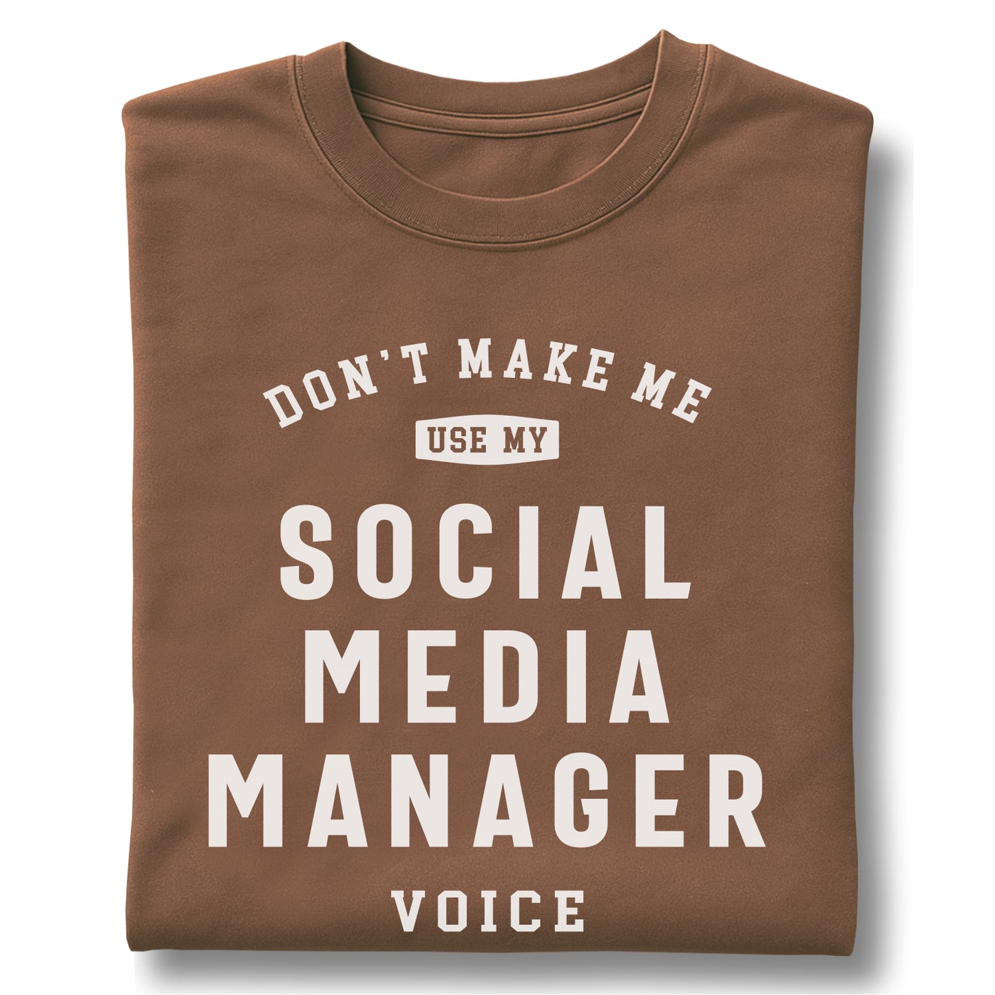 Social Media Manager Funny Voice Quote - Customizable unisex garment-dyed heavyweight t-shirt