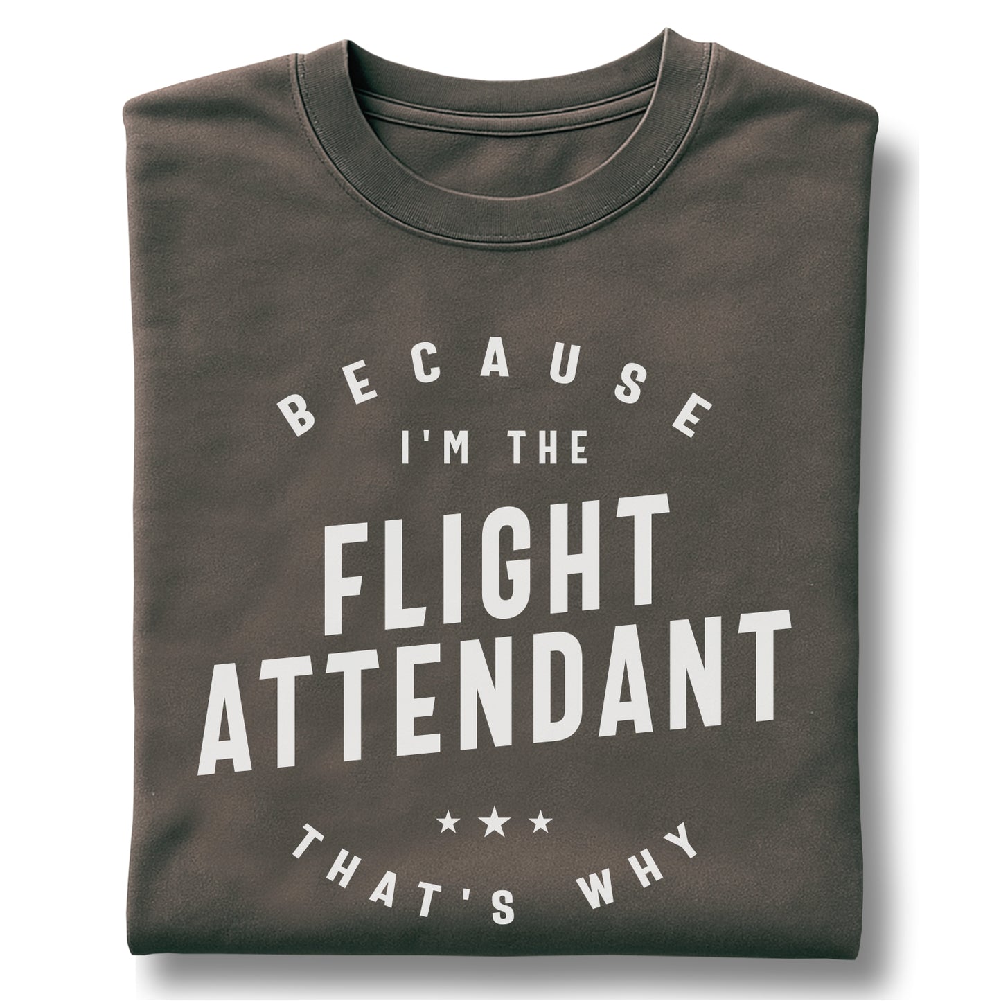 Flight Attendant Funny Because I Said So - Customizable unisex garment-dyed heavyweight t-shirt
