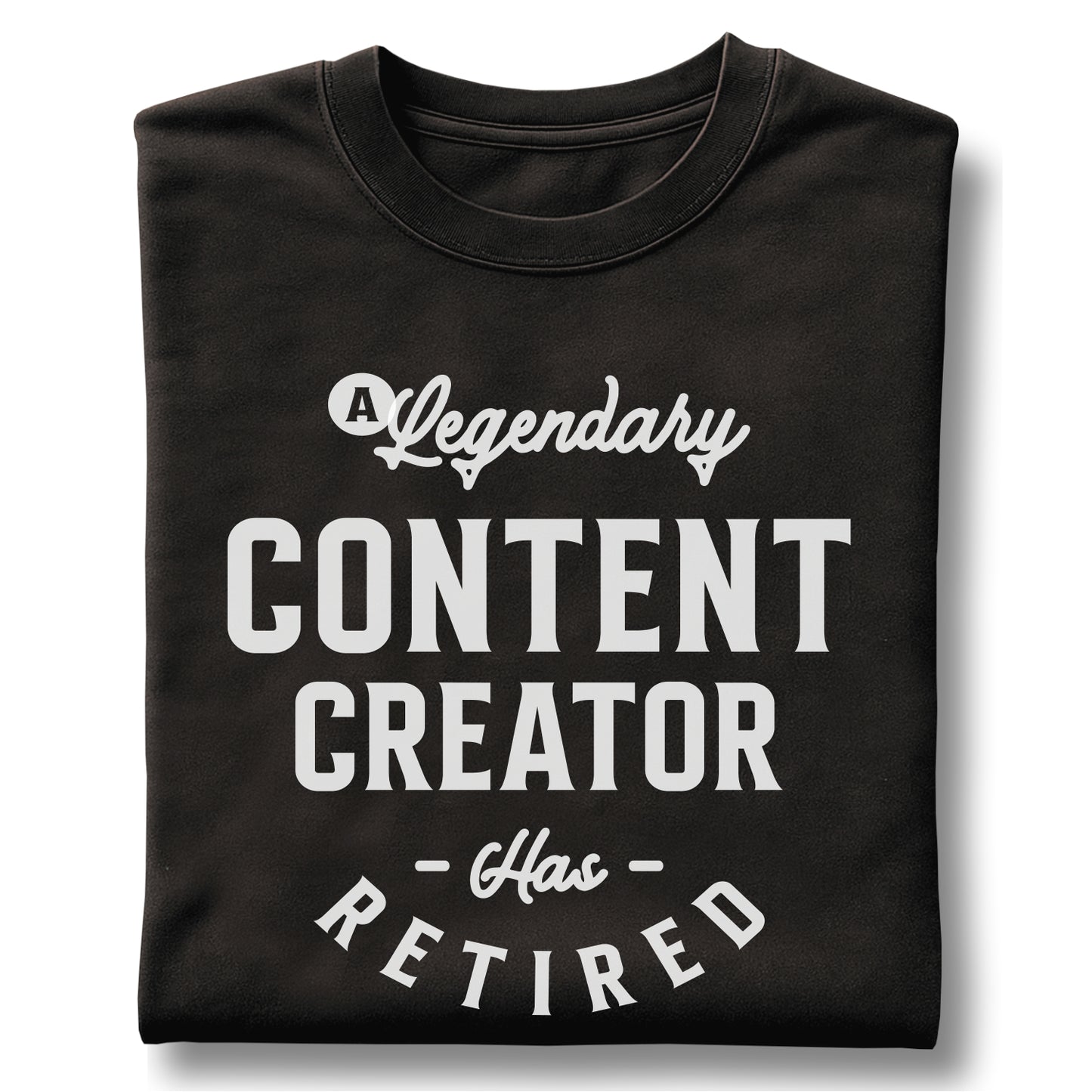 Retired Content Creator Legendary - Customizable unisex garment-dyed heavyweight t-shirt