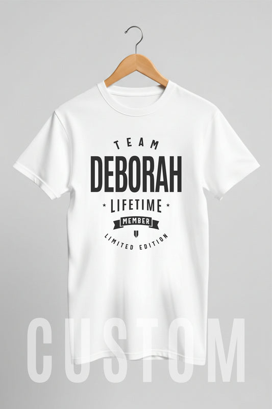 Custom Name - Team Deborah Lifetime Member unisex classic tee