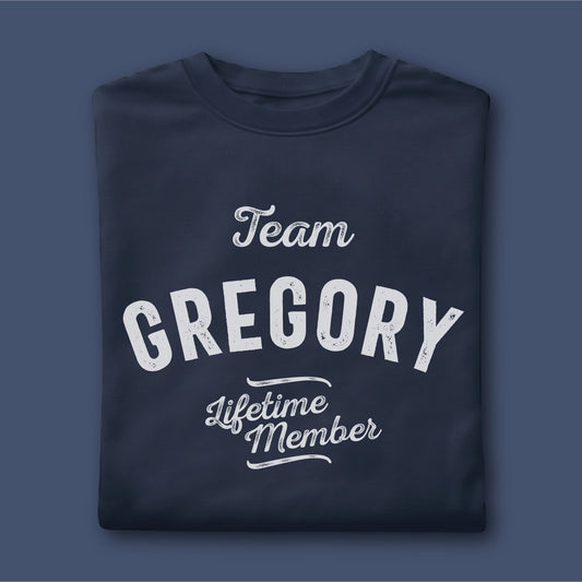 Custom Name - Team Gregory Lifetime Member unisex classic tee