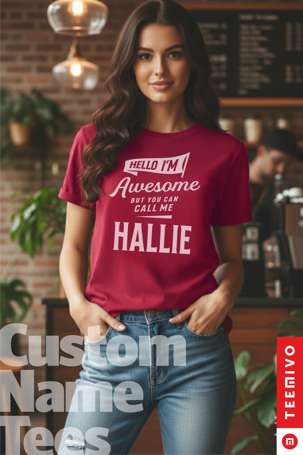 Custom Name - Hello I’m Awesome – Call Me Kinsley unisex classic tee