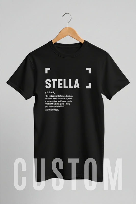 Custom Name - Stella Definition unisex classic tee