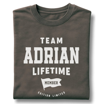 Team Adrian Lifetime Member Customizable Unisex garment-dyed heavyweight t-shirt