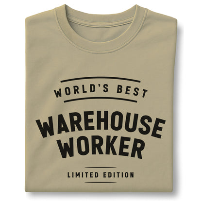World's Best Warehouse Worker - Customizable unisex garment-dyed heavyweight t-shirt