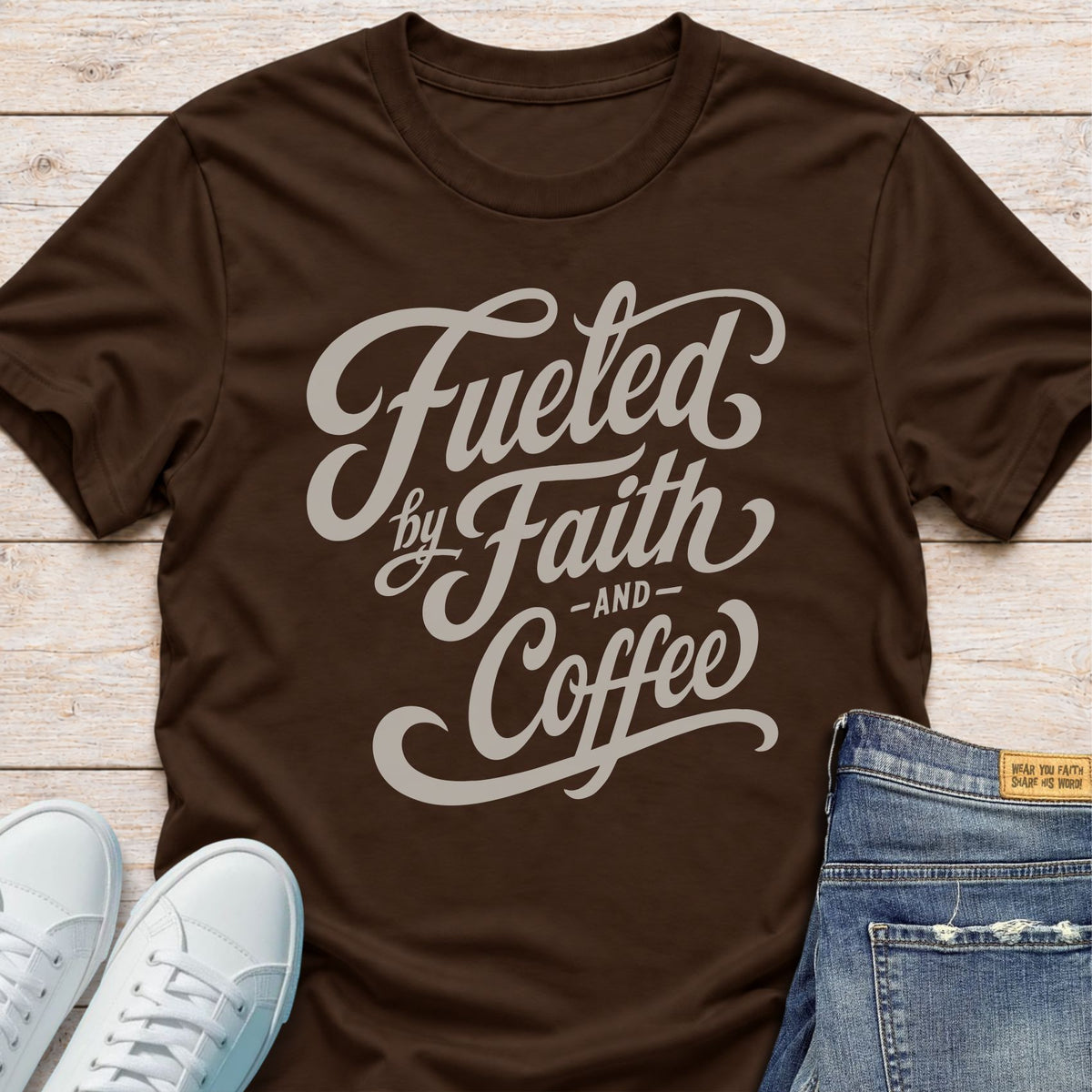 Fueled by Faith and Coffee T-Shirt