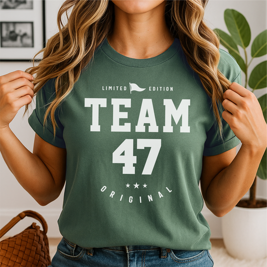 Team 47 - Customizable unisex garment-dyed heavyweight t-shirt